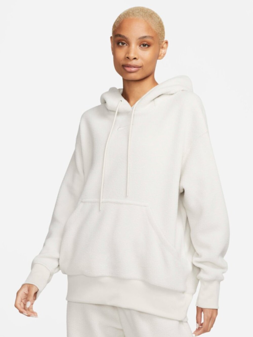 Nike Women's Sportswear Plush Pullover Hoodie - Light Bone